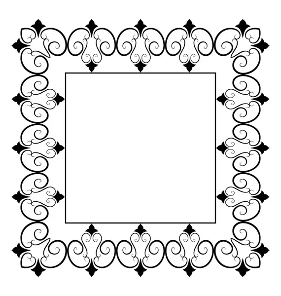 Conception Icône Ligne Monogramme Brodé — Image vectorielle