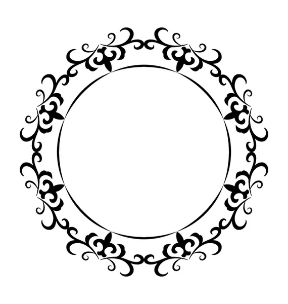 Liniensymbol Design Des Monogrammrahmens — Stockvektor