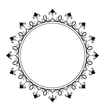 Satırı simgesi tasarım ayna çerçevesi