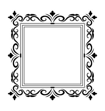 İşlemeli monogram satırı simgesi tasarım