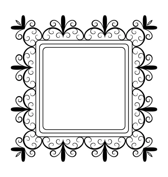 Frame Line Icon Design — Stock Vector