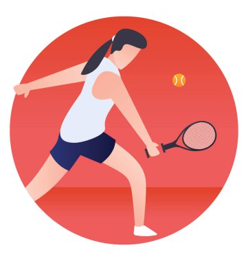 İnsan holding raket Masa Tenisi simgesi