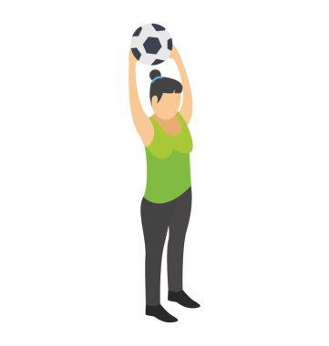 Futbol oyuncu düz simgesi tasarım, futbolcu