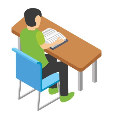 Düz simgesi tasarım öğrenme öğrenci