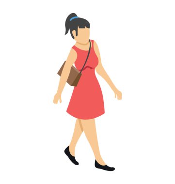 Kız öğrenci düz simgesi tasarım