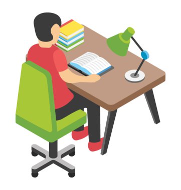 Çalışma alanı düz simgesi tasarım