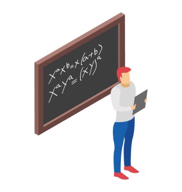 Kadın öğretmen düz simgesi tasarım 