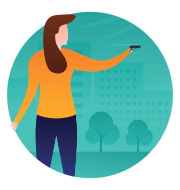 Düz simgesi tasarım zevk kız