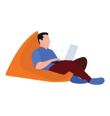 Ev işyeri düz simgesi tasarım 