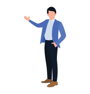 Girişimci düz simgesi tasarım 