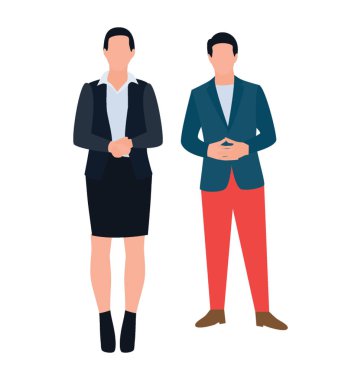 Ofis insanlar düz simgesi tasarım, co işçi