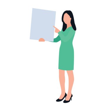 Kadın işçi düz simgesi tasarım