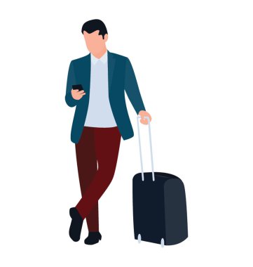 İşadamı düz simgesi tasarım 