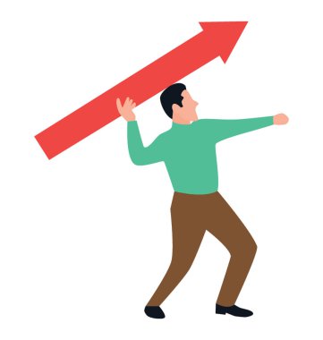 Çalışan hedef düz simgesi tasarım