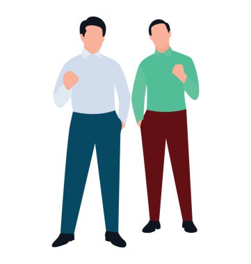 Düz simgesi tasarım çalışması, ofis personeli