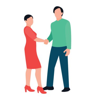 Takım çalışması, iş anlaşması tasarımını düz simgesi