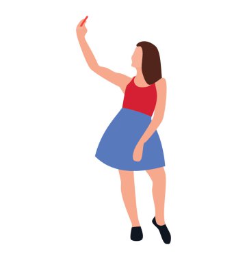 Selfie düz simgesi tasarım alarak 