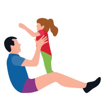 Oyun çocuk düz simgesi tasarım 