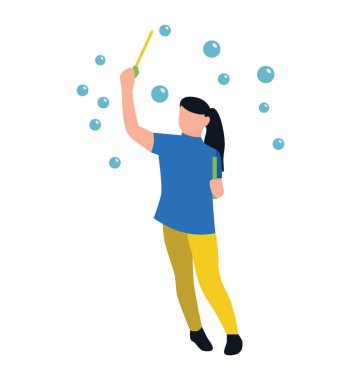 Kabarcık düz simgesi tasarım üfleme 