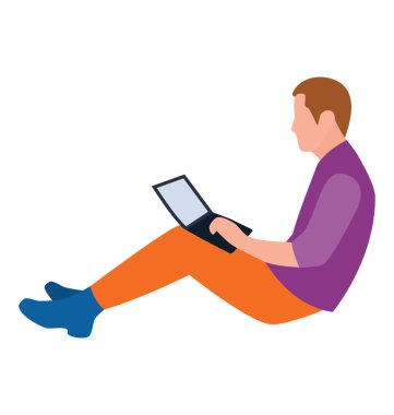 Park düz simgesi tasarım görünümünde çalışma 