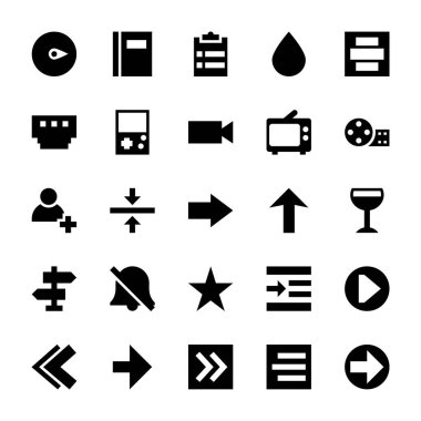 Duyarlı Kullanıcı arayüzü simgeleri bir katı vektör tarzı dizi burada Kullanıcı arayüzü görsel büyük bir çeşitlilik sunmaktır. İyi tanımlanmış bir küme tüm UI kavramlar kapsayan elemanları üretmektedir. Belgili tanımlık bohça kapmak ve ilgili projelerinizde kullanmak