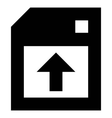 Vektör glif con yükleme 