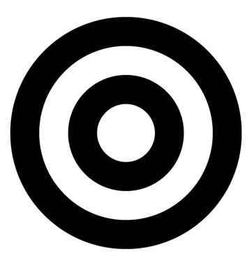 Hedef tahtası glif simgesini 