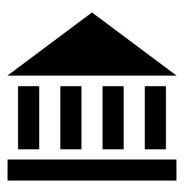 Banka Binası glif simgesi 