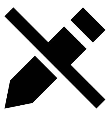 Sanat araçlar glif simgesi 