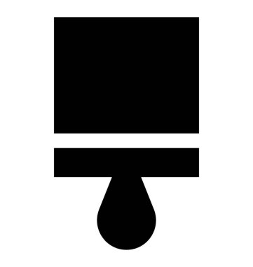 Fırça kabartma simgesini boya 