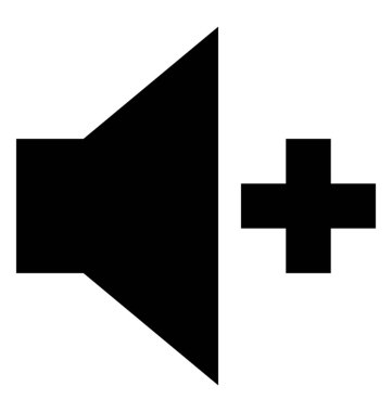 Yüksek hacimli glif simgesi 