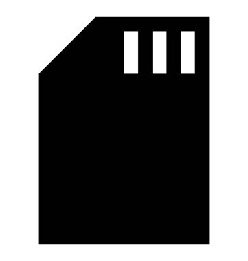 Veritabanı glif vektör simgesi 