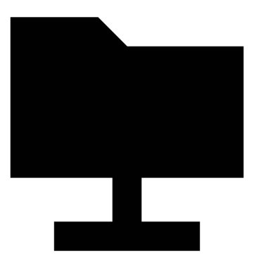 Paylaşılan klasör glif simgesi 