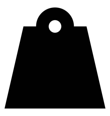 Alışveriş çantası glif simgesi 