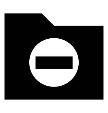 Başarısız klasör, klasör hata glif simgesi 