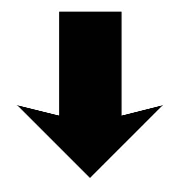 Yer imi glif vektör simgesi 