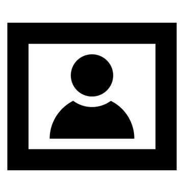 Duvara asılı fotoğraf çerçevesi simgesi 