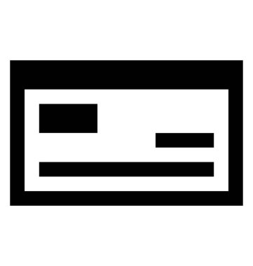 Banka onay glif simgesi 