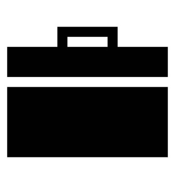 Evrak Çantası'nı glif vektör simgesi