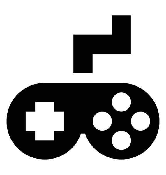 Gamepad Glyphen Vektor Symbol — Stockvektor