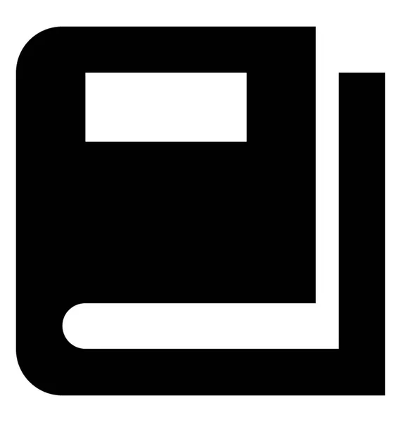 Lesebuch Glyphen Icon Vektor — Stockvektor