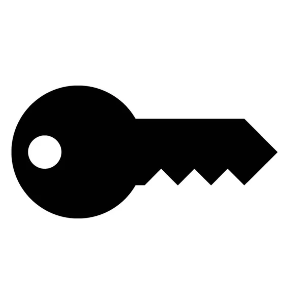 Schlüssel Glyphen Symbolvektor — Stockvektor