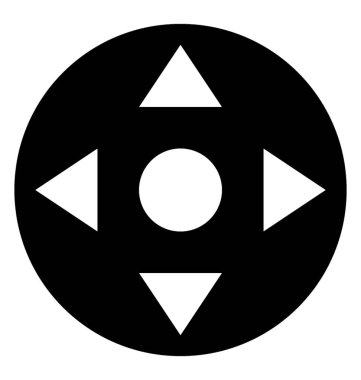 Uzak makinanızın glif simge vektör 