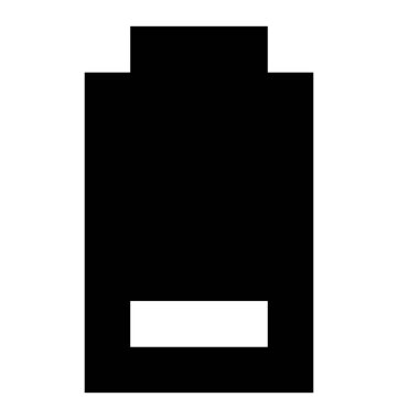 Düşük pil glif simgesi