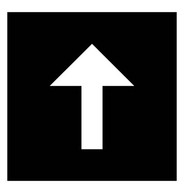 Veri karşıya yükleme glif simgesi 