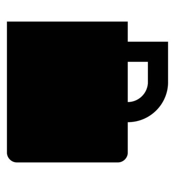 Kupa glif simge vektör