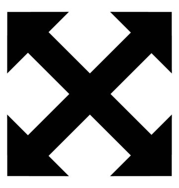 Ok simgesi tasarım büyütmek 