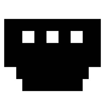 Şarj bağlantı noktası glif simgesi