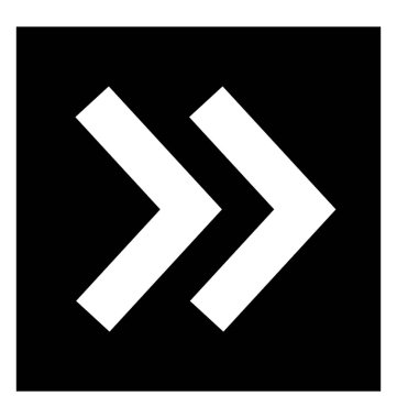 İleri oklar glif simgesi 