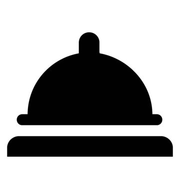 Cloche yemek katı simgesi 